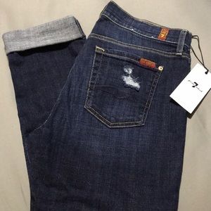 Brand new 7 for all mankind cropped jeans